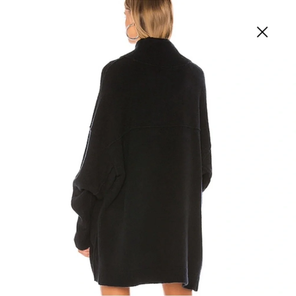 Free People Afterglow Tunic Sweater Black XS